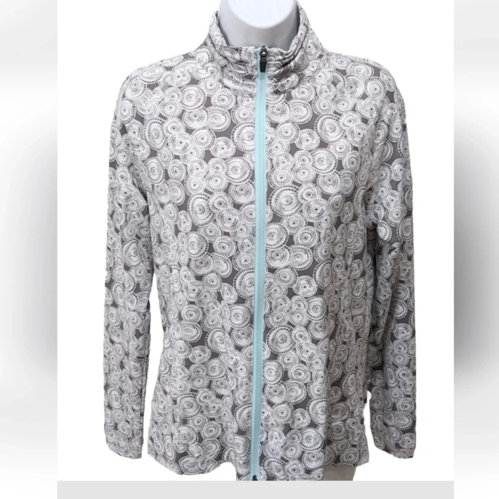 Peter Millar Jacket Womens Small E4 Full Zip Long Sleeve Run Travel UPF Cruise +